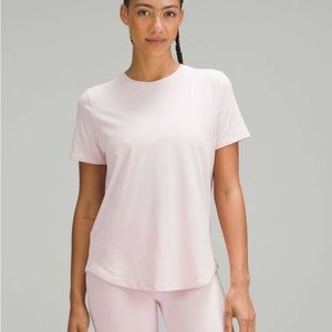 Lululemon love crew short sleeve flush pink size 6